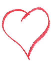heart made from crayon