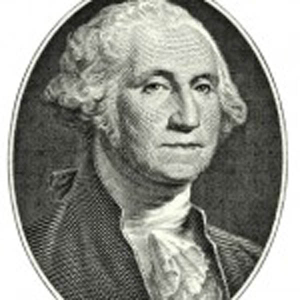 George Washington portrait art on a transparent background