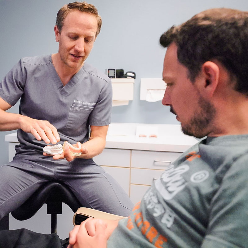 dentist and patient