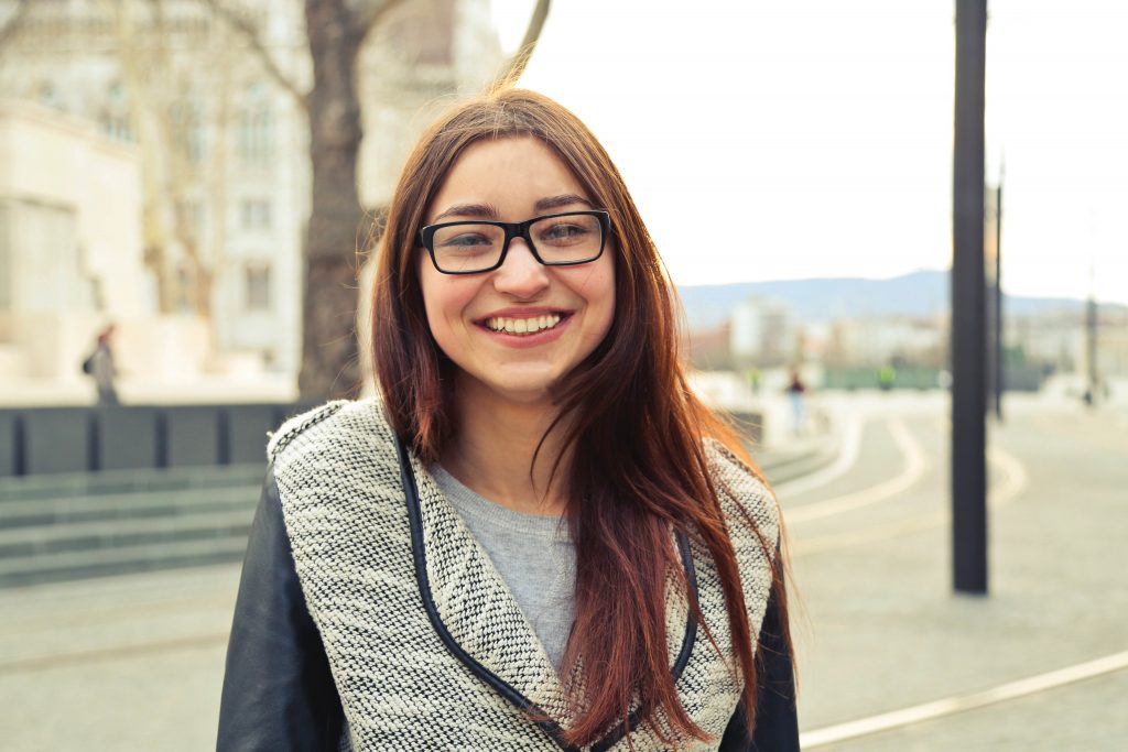 Beautiful girl smiling