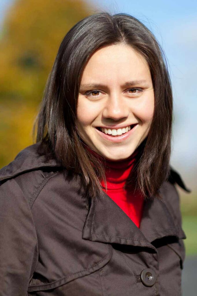 young women smiling