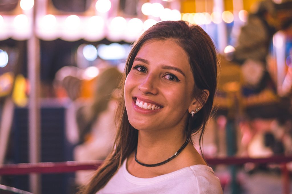 Beautiful girl smiling