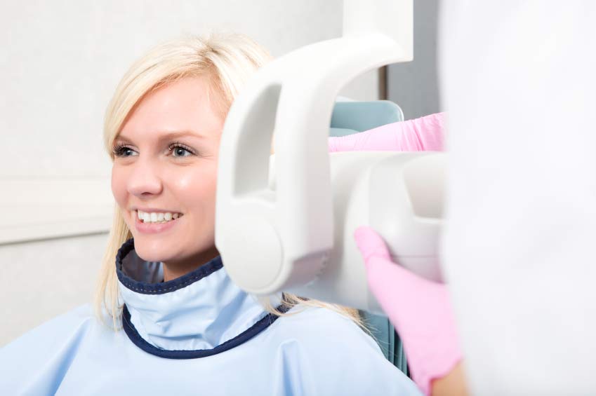 woman getting ready for treatment
