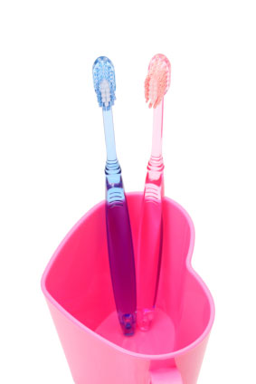 two brushes in brush holder