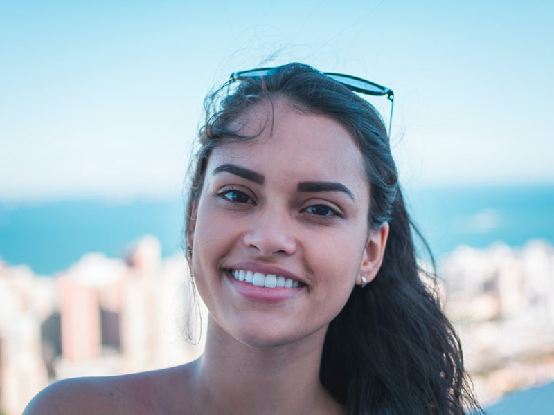 Young woman smiling