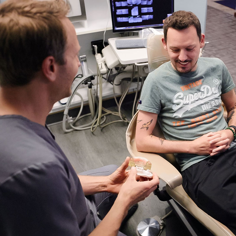 dentist and patient